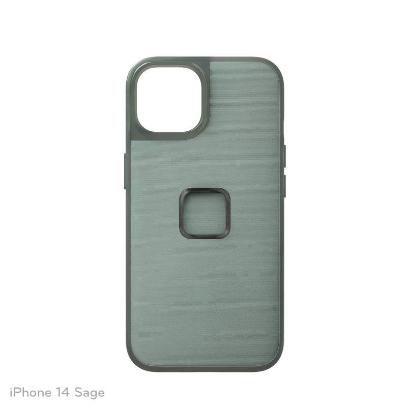 Peak Design Mobile Etui Everyday Case Fabric iPhone 14 - Szarozielone